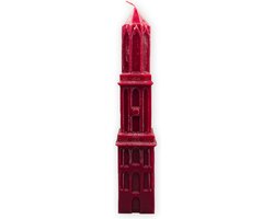 Domkaars 35cm Rood- Domkaars Utrecht- Domtoren Utrecht- Domtoren Kerst- Utrecht- Kaarsen-
