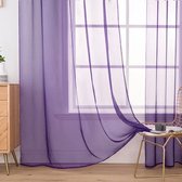 Transparante raamgordijnen, Glad, Elegant, voor Ramen/Gordijnen/behandeling voor Slaapkamer, Woonkamer, 215 X 140cm