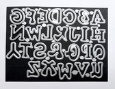 Metalen snijmal - Alfabet - 26 letters - stans mes - embossing - scrapbooking - kaarten maken