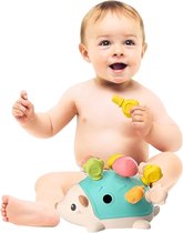 Egel Montessori Speelgoed Blauw - Educatief Speelgoed voor Kinderen Vanaf 18 Maanden - Stimuleert de Motoriek en Creativiteit