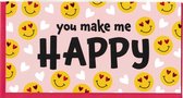 Wenskaart - Kaart - Valentijn - You make me HAPPY
