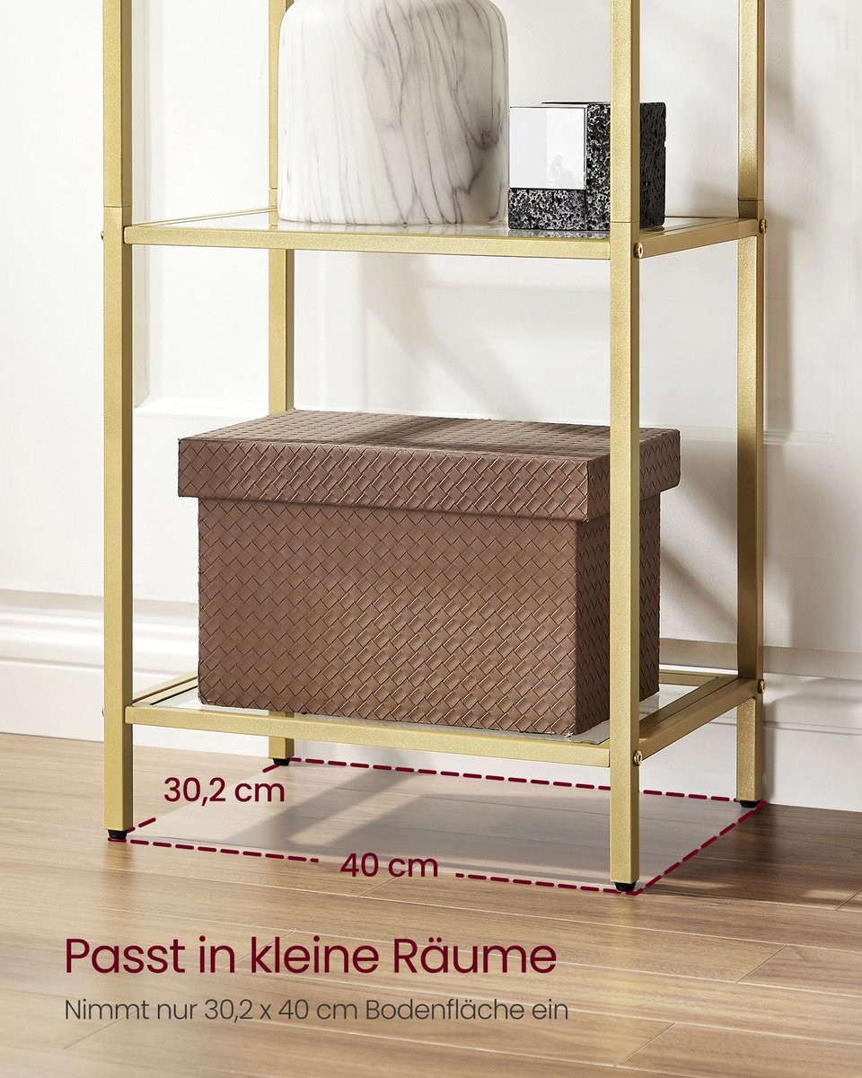 Boekenkast Sierra Geel Melamine 124x182x26 cm