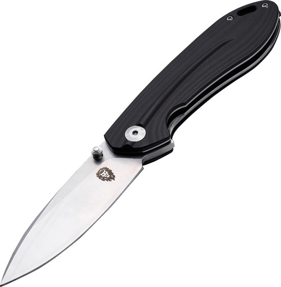 Couteau de poche de Survie outdoor - Acier D2 - Avec pince à pantalon - Couteau pliant 20 CM - Couteau pliant inox - Lion Gear CN-03