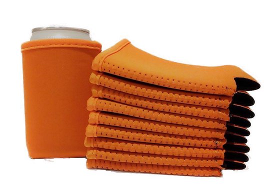 10 st. Oranje bier - frisdrank blik koelhoud hoesje - bierblik hoesjes - Festival - Vakantie - Strand - Carnaval van Merkloos — afbeelding 4