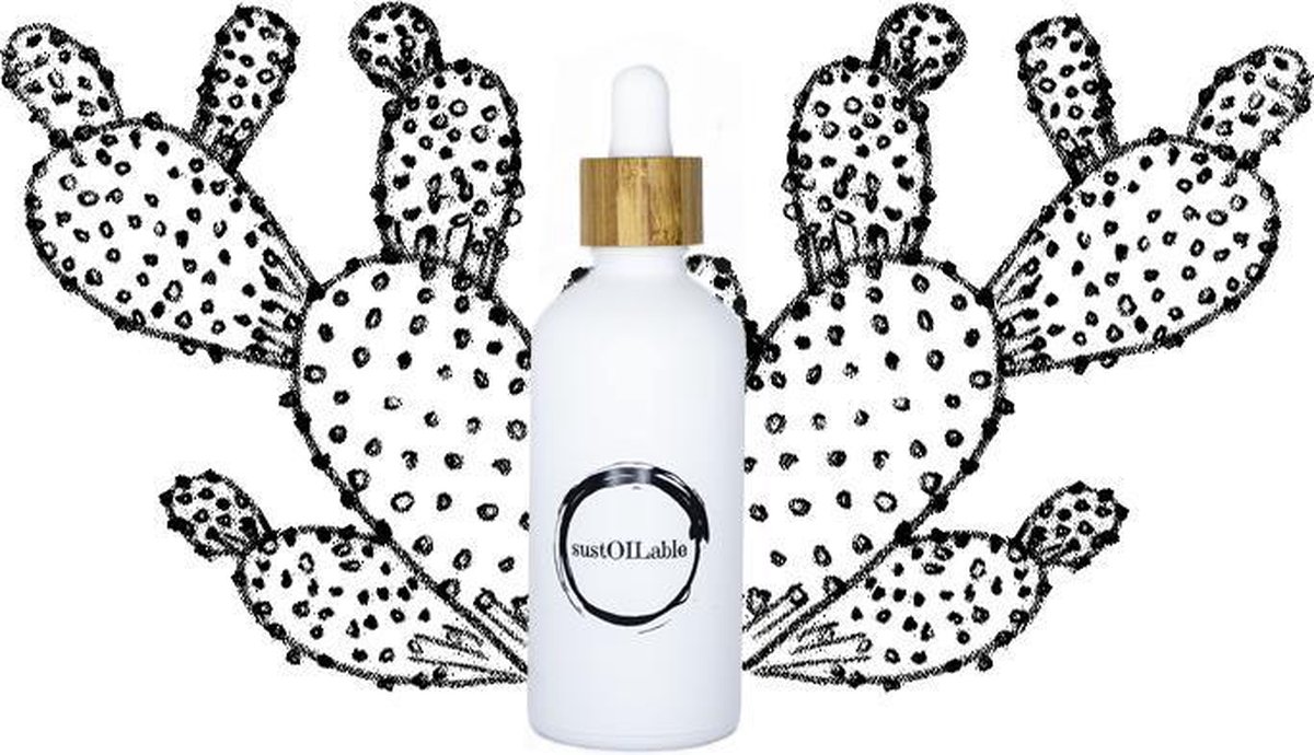 Goedkoopste Cactusvijgolie - glazen pipet flesje 10ml (plasticvrij verpakt) - vegan - dierproefvrij en zonder chemische toevoegingen - cactusvijg huidolie