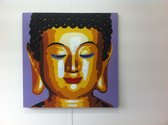 Schilderij Buddha handgeschilderd