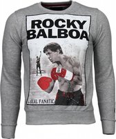 Rocky Balboa - Rhinestone Sweater - Grijs