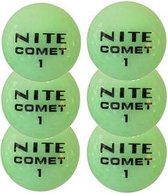Nite- Comet lichtgevende golf ballen - 6 pack