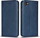Casecentive Leather Wallet case - Étui portefeuille en cuir - iPhone 7/8 / SE 2020 - Bleu