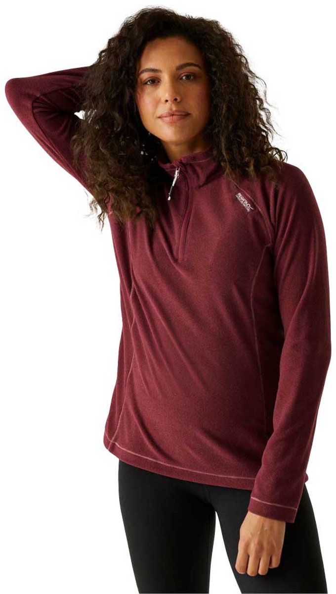 Regatta Montes Fleece Met Halve Rits 44 Vrouw Dark Pimento