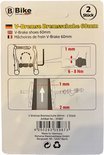 Verpakking met twee V-brake remblokken van 60 mm.