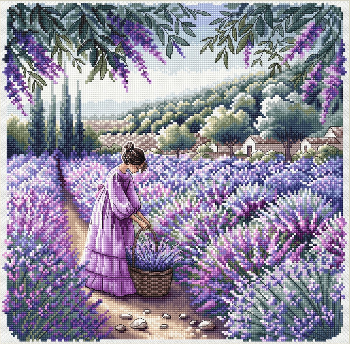 Borduurpakket AVA Stitch - Perfume of Provence - Het parfum van de Provence - 031