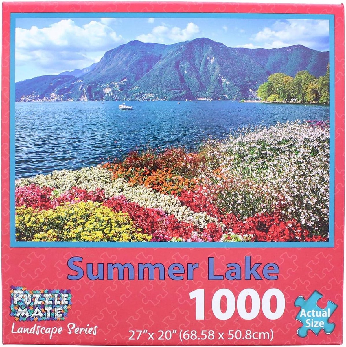 Puzzle Mate – Summer Lake – legpuzzel 1000 stukjes – Landscape Series – 68,6 × 50,8 cm – 14+