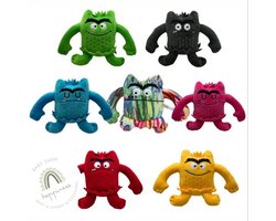 het Kleurenmonster knuffels zonder boek - set van 7 knuffels - knuffels kleurenmonster