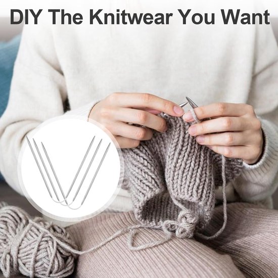 Lot D'aiguilles à Tricoter Circulaires De 80 Cm Avec étui, Aiguilles