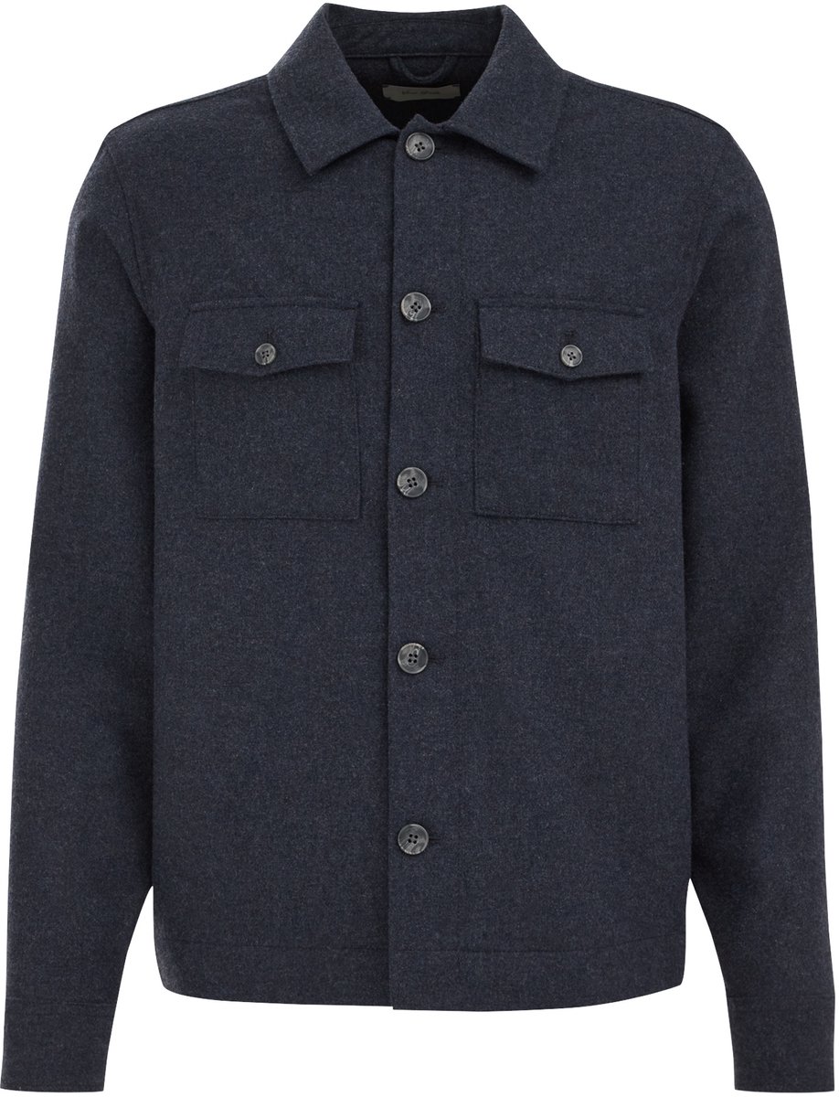 Van Gils Heren Boxy fit overshirt van wolmix