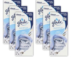 Glade By Brise Touch & Fresh Refil Soft Cotton - Voordeelverpakking 6 x 10 ml