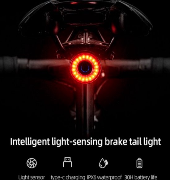 Décoration de vélo,Feu de vélo Rechargeable USB 300 Lumens,phare avant et arrière LED,lampe