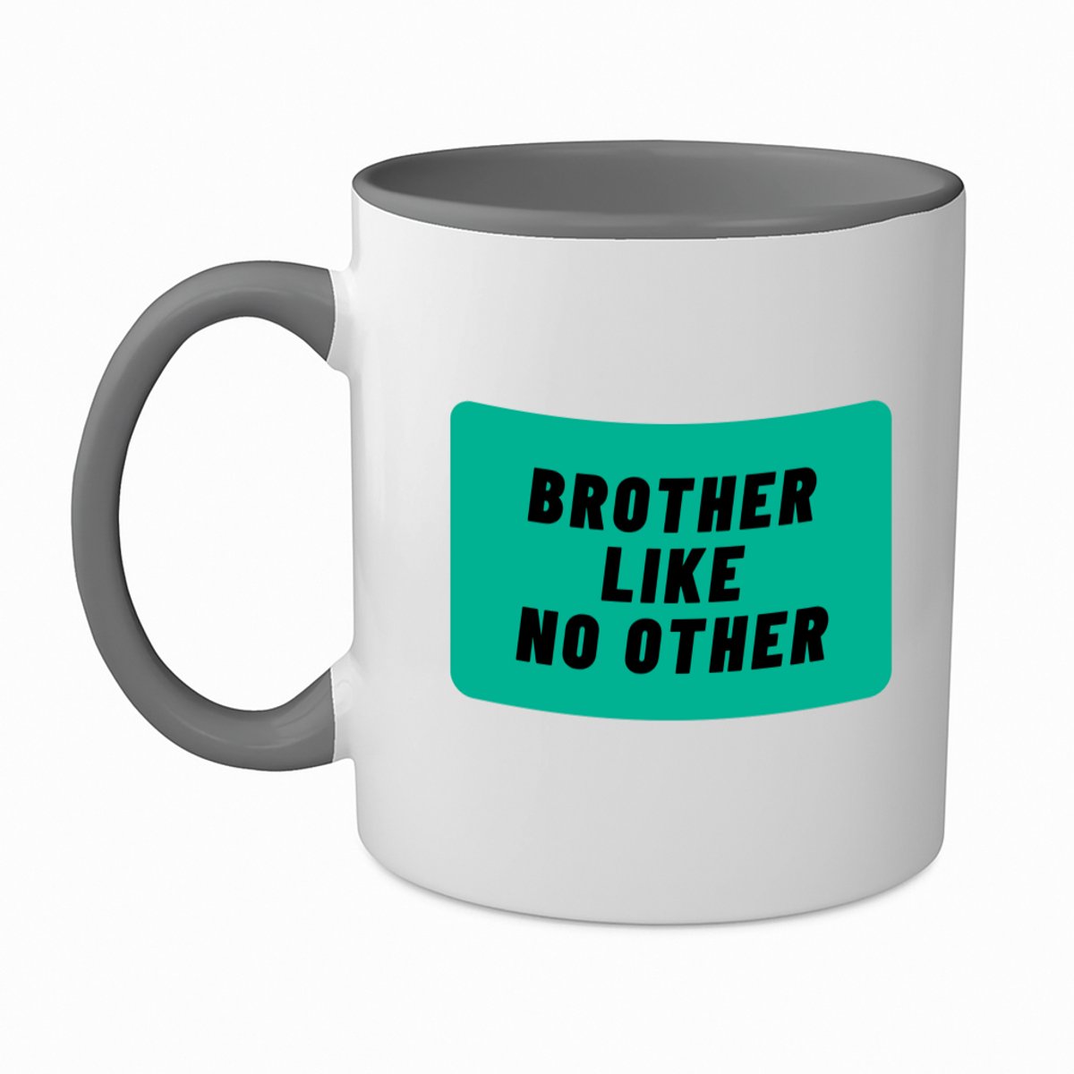 Hacebo® - brother like no other koffiebeker grijs - Broer - geweldige broer - thee mok - koffie beker - niemand anders - verjaardag - cadeau - kado - bedankje - geschenk - koffiemok - 350 ML inhoud