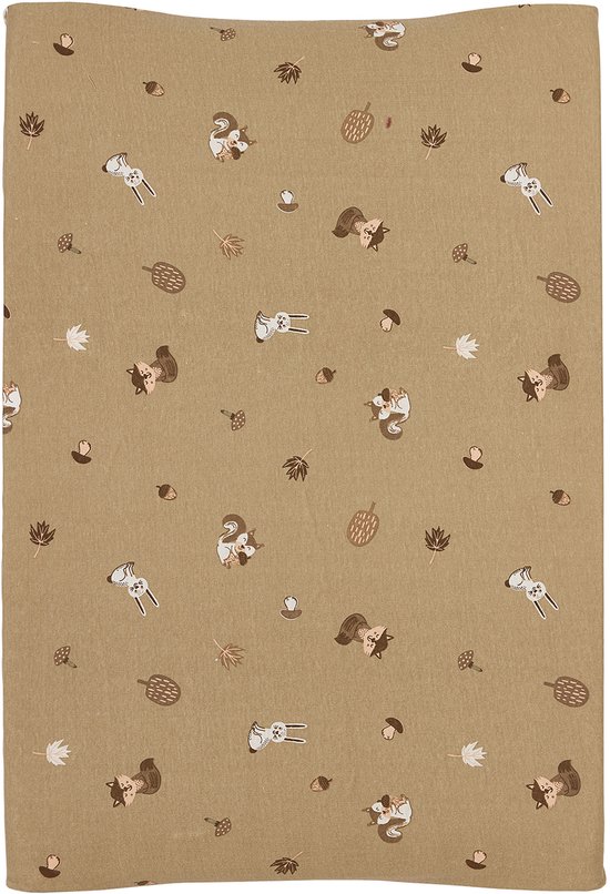Meyco Baby Forest Animals Aankleedkussenhoes - Sand - 50x70cm — afbeelding 4