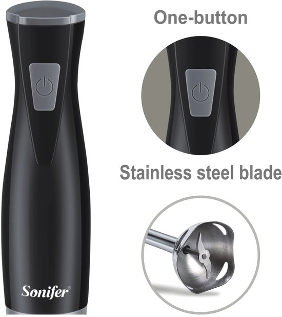 Boeste® RVS Staafmixer - Duurzaam, Ergonomisch & Makkelijk te Reinigen - 200W van Boeste — afbeelding 3