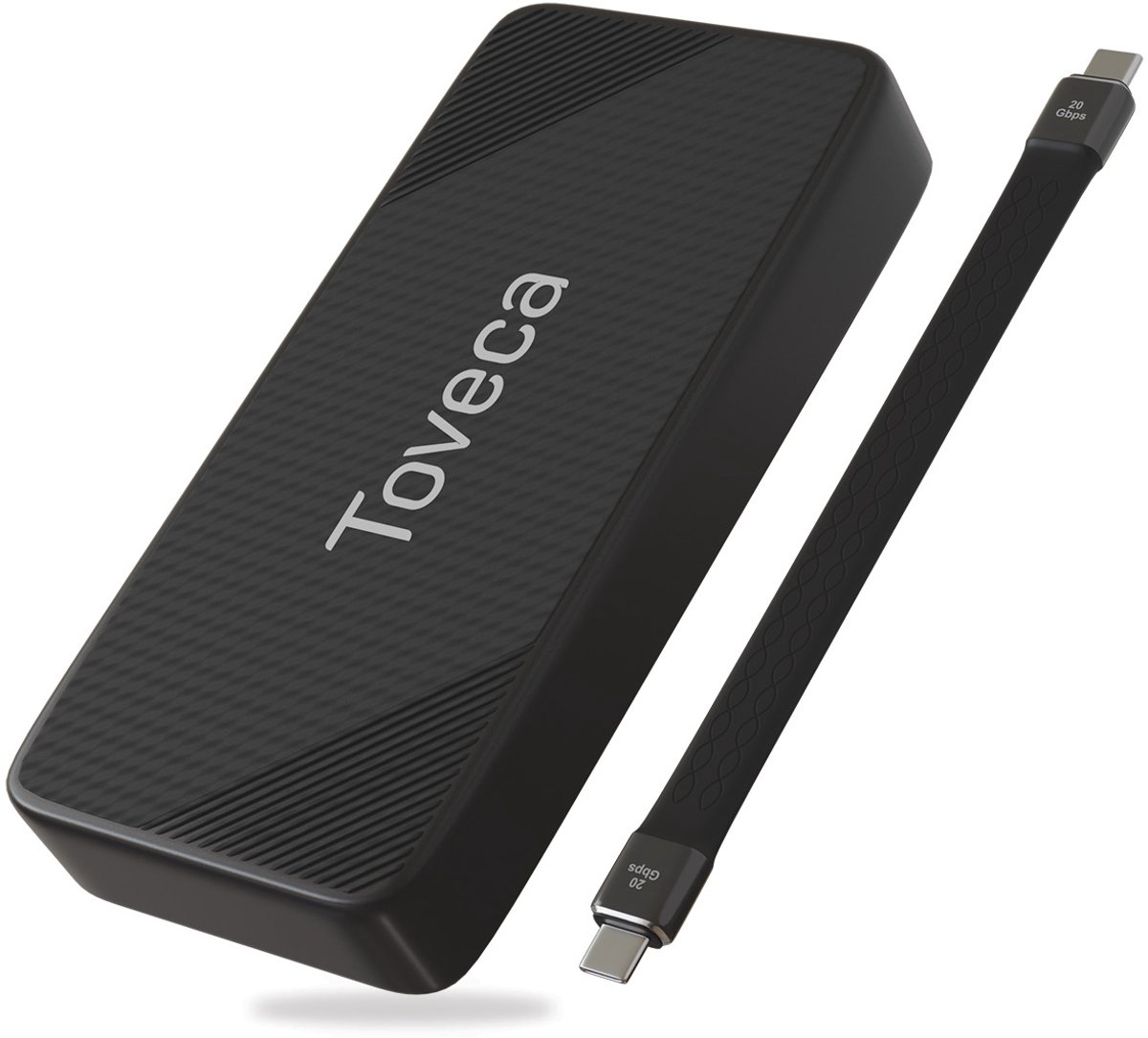 Toveca Externe SSD 1TB - 2000 MB/s SSD Extern - USB C 3.2 Geschikt voor iPhone 15/16 & Samsung - Zwart