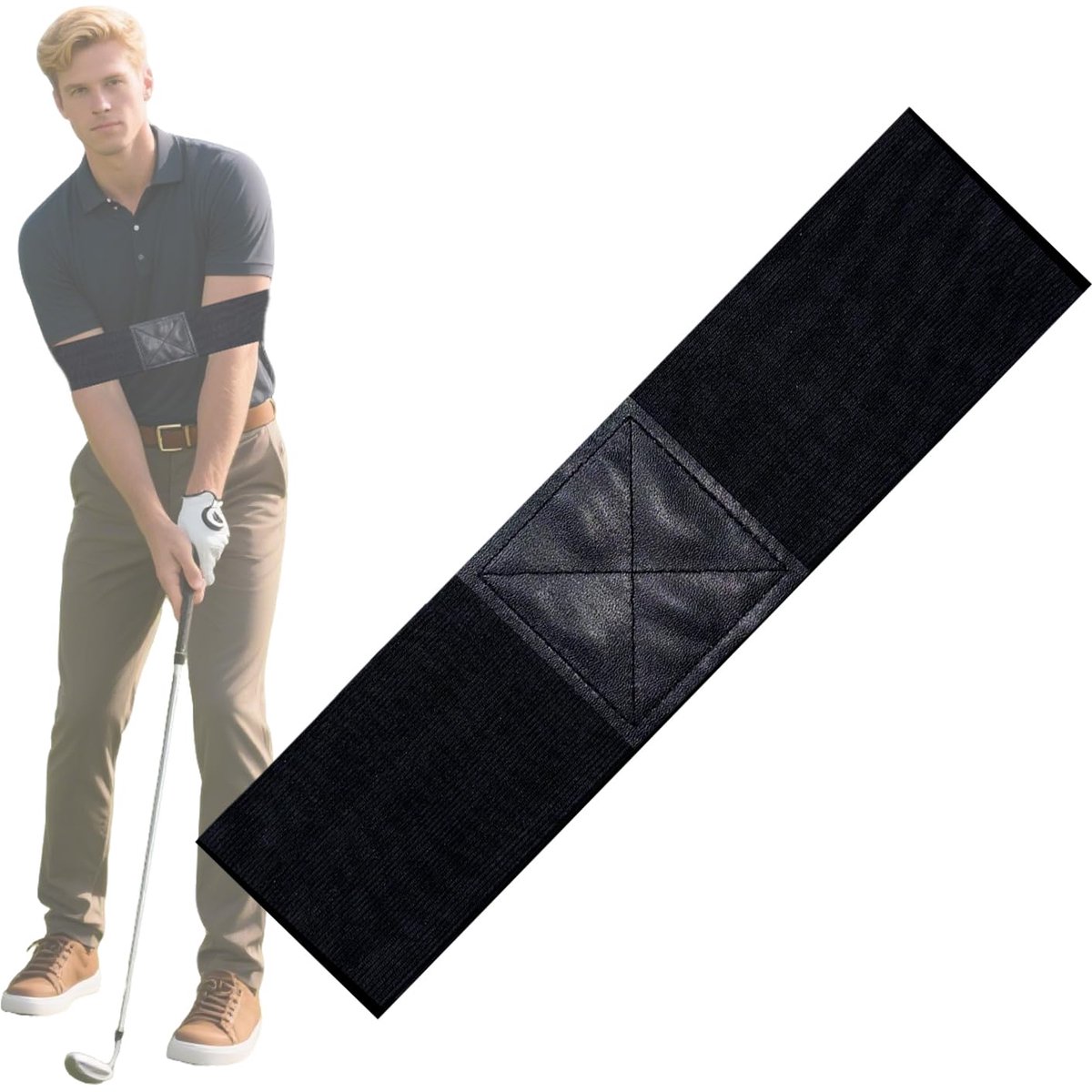 Golf swing trainer, golf armband trainer, golf swing band, golf verbindingsband, golf trainer, verbindingsband golf, swing correctie armband
