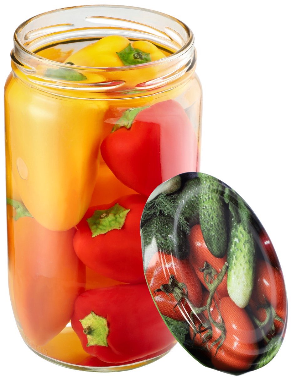weckpot met schroefdeksel 1 liter (12 stuks