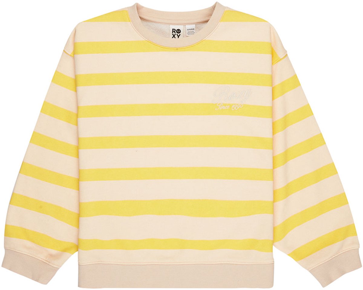 Roxy Little Things Sweatshirt 10 Years Meisjes Lemon Drop Strictly Stripe