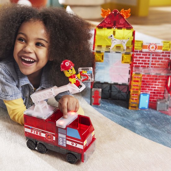 Magna-Tiles | Fire Station 50 Stuks Set — afbeelding 4