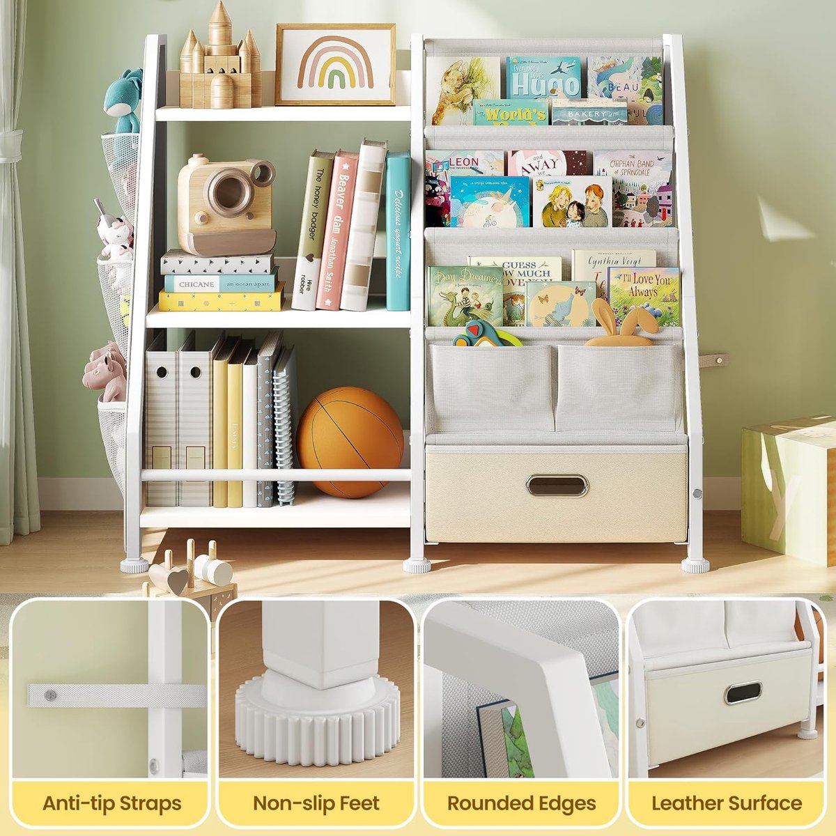 MKSS® Boekenrek Kind - Boekenkast Kinderkamer - Wandrek