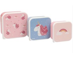 Snackdoos set 3 stuks - Eenhoorn -Tutete