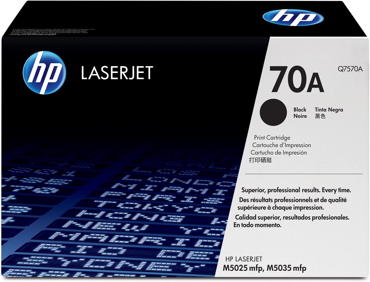 HP 70A zwarte LaserJet tonercartridge (Q7570A) Zwart