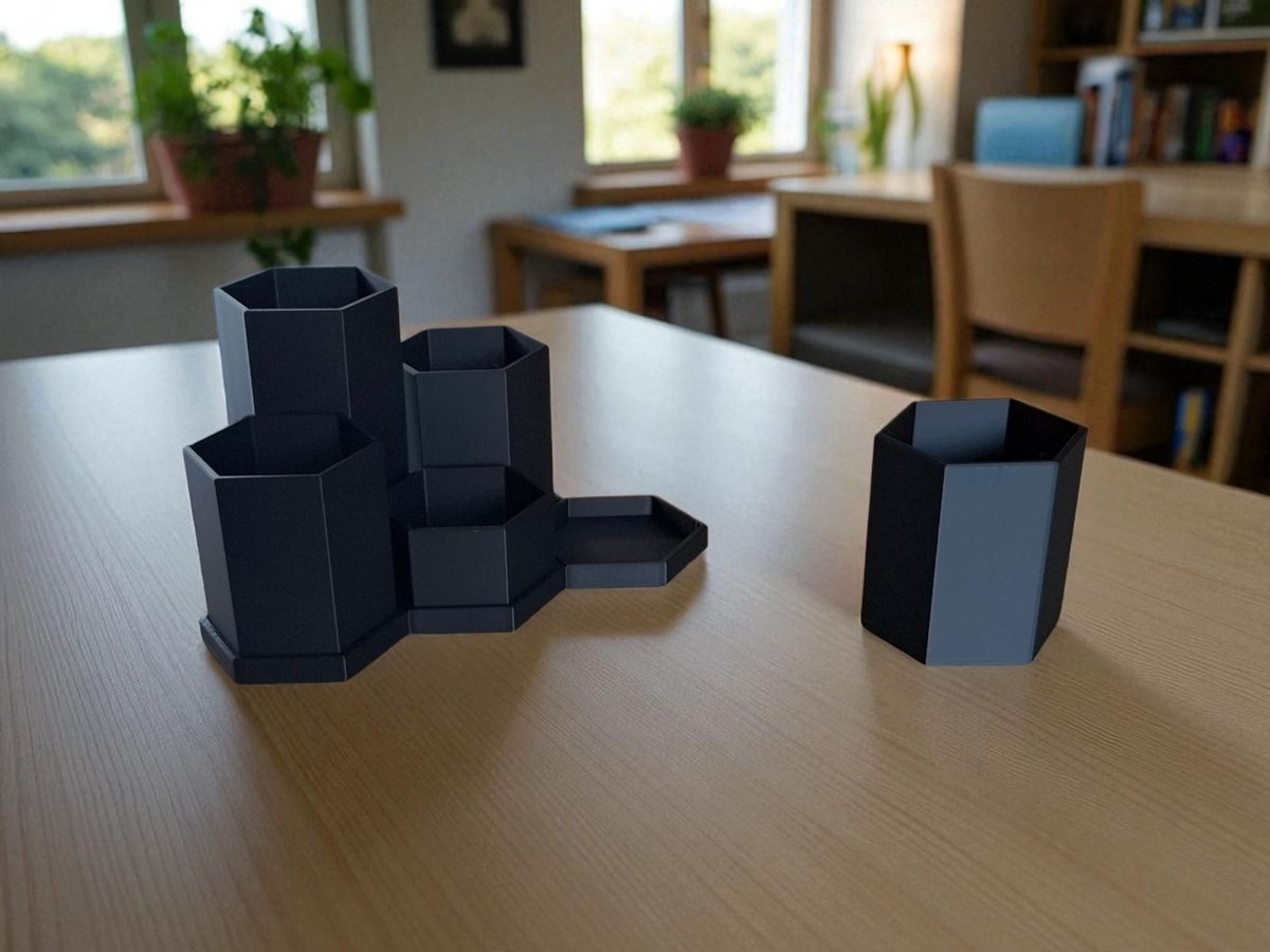 Modulaire organizer -- 5 hexagons -- stijlvol -- handig