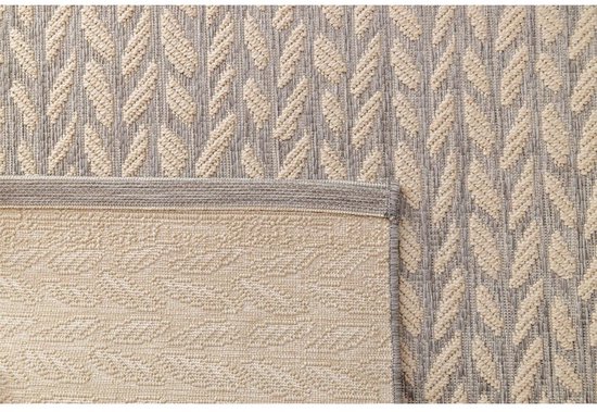 Tapis Tissé Living 120 cm x 170 cm Folia Grijs