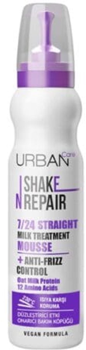 URBAN CARE Shake N Repair 7/24 Straight Milk Treatment Mousse 150ml