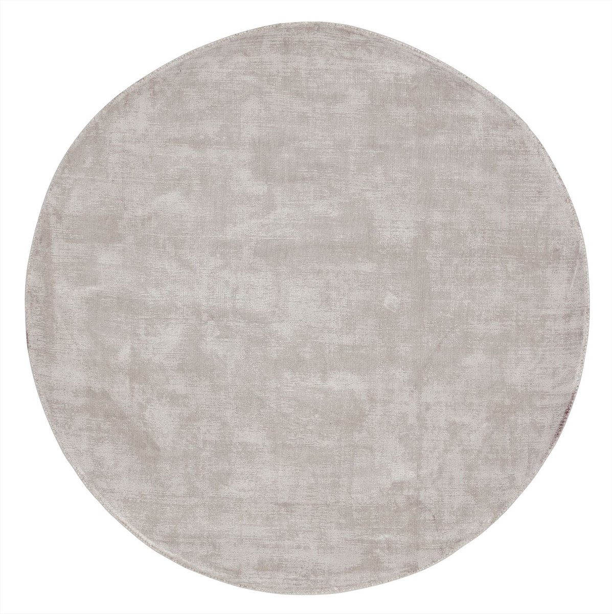MUST Living Carpet La Belle round large,Ø250 cm, light grey, 100% viscose