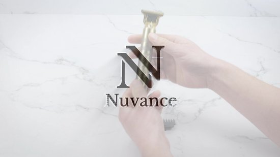 Nuvance - Tondeuse à cheveux pour hommes - Tondeuse à cheveux pour tête - Comprend 4 accessoires - Tondeuse à barbe et tondeuse à cheveux pour hommes - Rechargeable par USB