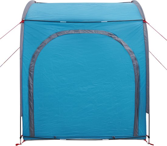 vidaXL - Fietstent - met - dak - met - opslag - met - luchtopening - Blauw van Vidaxl — afbeelding 5