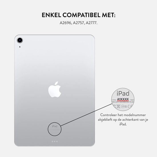 Burga iPad hoesje - Tablet Case voor Apple iPad 11 (2025) / iPad