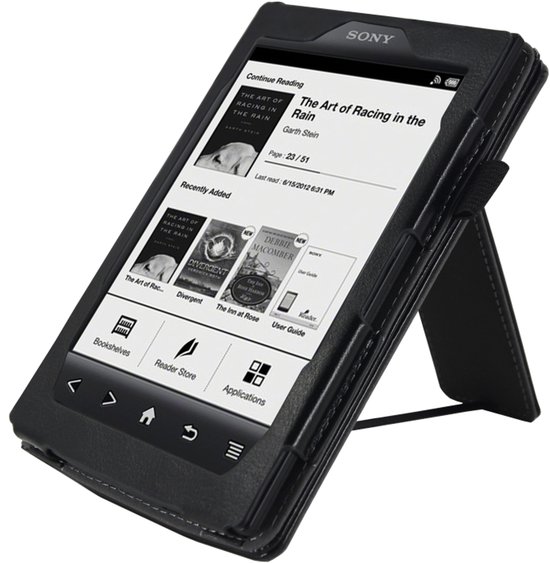 Goodline® - Étui compatible avec le Sony PRS-T2 - Housse de protection 2 en 1 / Étui / Housse de maintien - Zwart