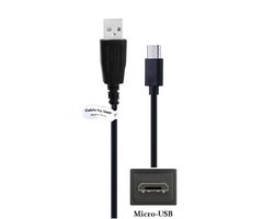 OneOne 1,0m Micro USB kabel. Zwarte laadkabel. Oplaadkabel snoer past op Bose QuietComfort 20 In-Ear, 20 Acoustic Noise Cancelling, 20i, 30 Wireless, 35 Wireless, 35 Wireless 2, SoundWear Companion