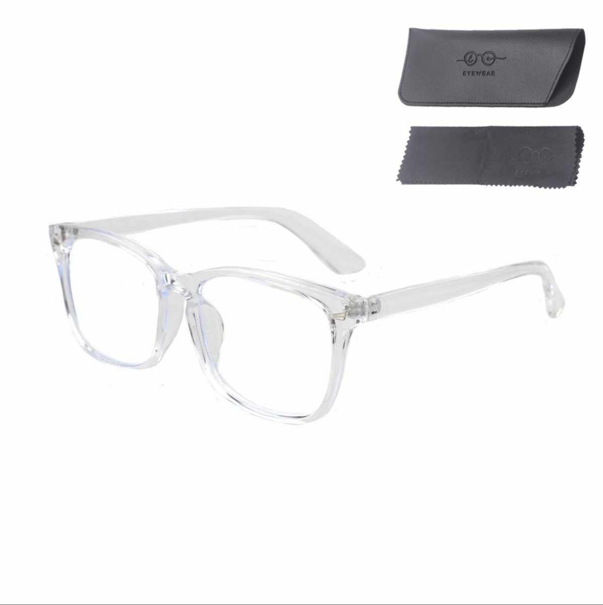 LC Eyewear Blauw Licht Bril - Computerbril - Blauw Licht Filter - Blue Light Glasses - Beeldschermbril - Design - Unisex Bril Zonder Sterkte - Transparant op Prijzenvolger.com