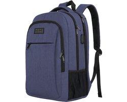 TravelMore Daily Carry XL Backpack - Sac à dos pour ordinateur portable 17,3 pouces - Femme / Homme - 36 L - Hydrofuge - Blauw