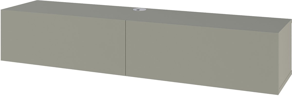Hocus Picus Zwevend TV Meubel 2 Deuren - Ash Groen - 135x32x25 cm