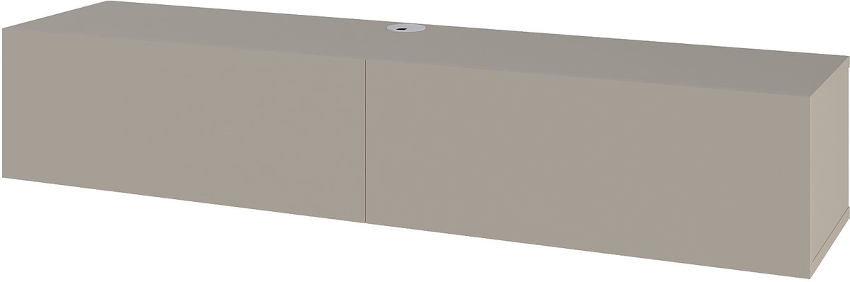 Hocus Picus Zwevend TV Meubel 2 Deuren - Zandsteen - 135x32x25 cm