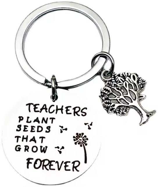 Akyol - Sleutelhanger teachers -juf - Gift - Cadeau - Sleutelhanger voor jou leraar - cadeau voor juf- afscheidscadeau leraar - kerst cadeau voor lerares -juffendag cadeau - juffendag - cadeau voor de leraar