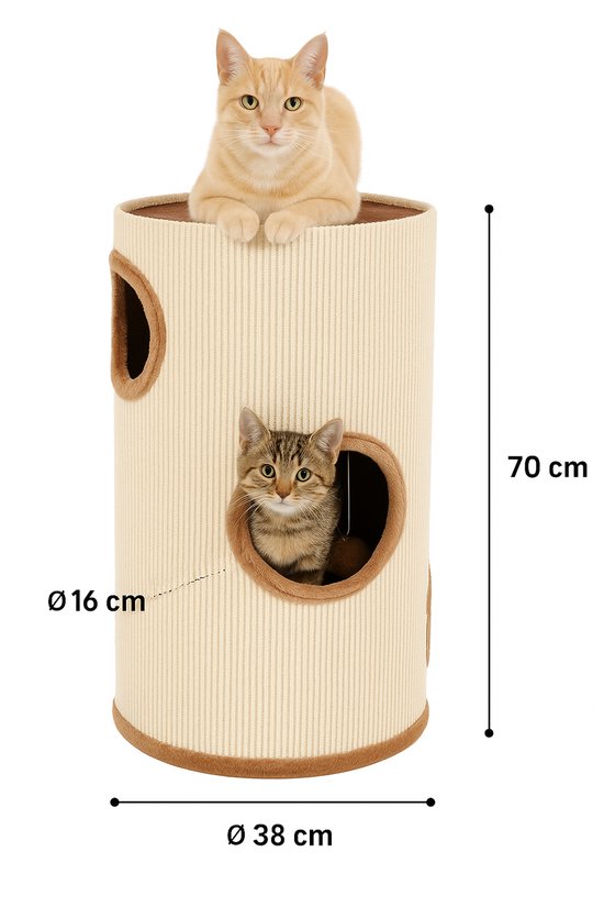 Flamingo - Krabton Emilius - Beige - 38x38x70cm