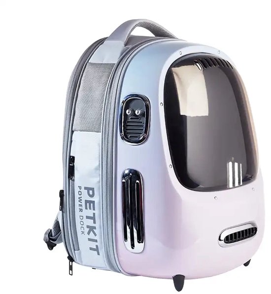 PETKIT Breezy 2 - Rose - Sac de voyage pour chat - Porte-chien - Petits Chiens et Chats - Léger - Avec lumière et ventilateur