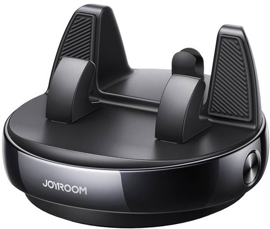 Dashboard telefoonhouder auto-lock - Verstelbare autohouder 360° draaibaar - Herbruikbaar - Voor 4,7–7 inch smartphones - Joyroom - Zwart